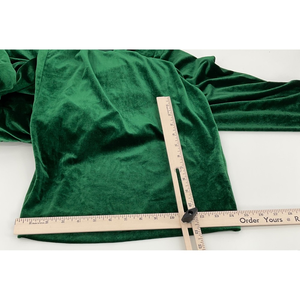 ELOQUII Green Velvet Long Sleeve V Neck romper Elegant Formal Occasion - Picture 5 of 8
